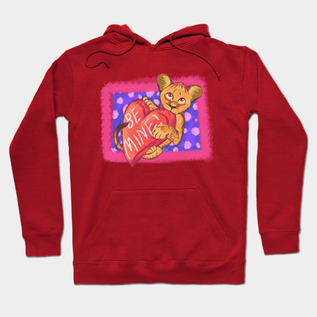 Lion Cub Valentine Hoodie by SakuraDragon